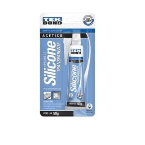 COLA TRANSP. SILICONE  USO GERAL 50G TEK BOND