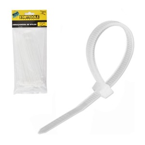 ABRACADEIRA DE NYLON PC.100UN 2,5X150MM - BRANCO - STARTOOLS