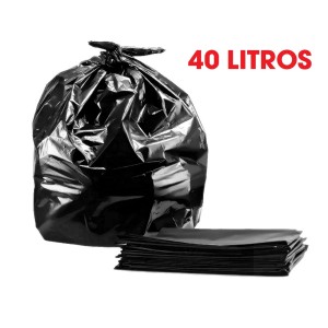 SACO LIXO P4 - 40LT -FD.C/100 SACOS- RESISTENTE