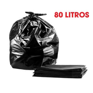 SACO LIXO P4 - 80LT -FD.C/100 SACOS- RESISTENTE