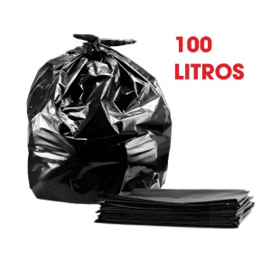 SACO LIXO P4 - 100LT -FD.C/100 SACOS- RESISTENTE-