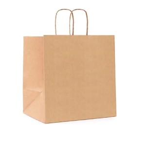 SACOLA KRAFT 10UN - ( G ) - MED.28X16X38CM