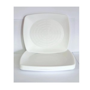 PRATO 150MM QUADRADO BCO - PC.10UN - ELITE