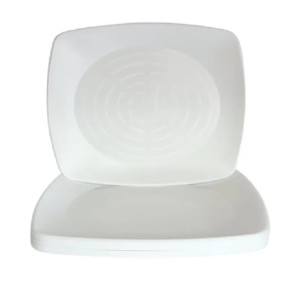  PRATO 220MM QUADRADO BCO -  PC.10UN - ELITE