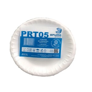 PRATO DE ISOPOR NR.23 - AVULSO 10UN - SPUMAPACK - PRT05