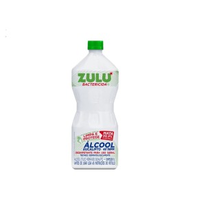 ALCOOL 1LT ETILICO LIQUIDO 46° ZULU EUCALIPTO BACTERICIDA