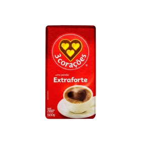 CAFÉ EM PÓ 3 CORAÇÕES PC.500G EXTRA FORTE
